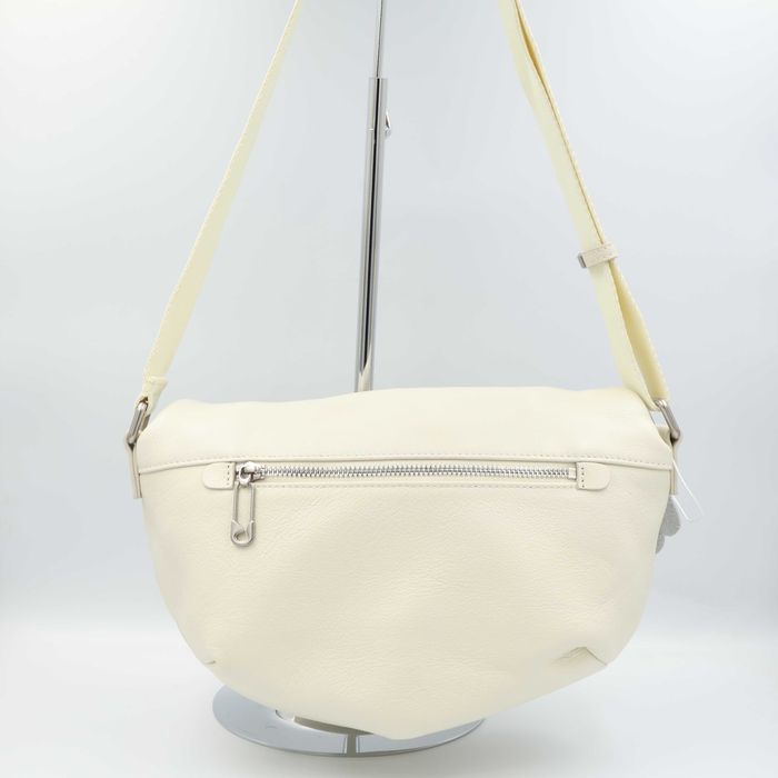 Сумка жіноча шкіряна leather 6305 milk white Сумка женская кожаная