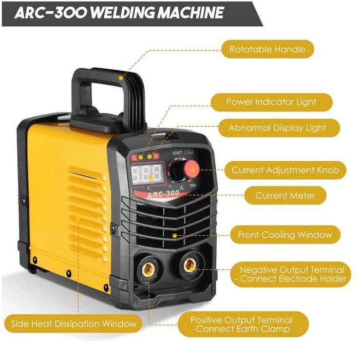 Kit completo Maquina Soldar 300A Portátil 220V