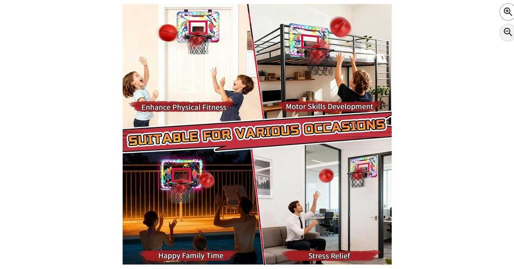 Tablica do gry w kosza LED sterowana pilotem