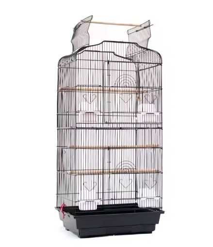 Метровая клетка-вольер для птиц B01, черная, 44x33x105 см, Распродажа