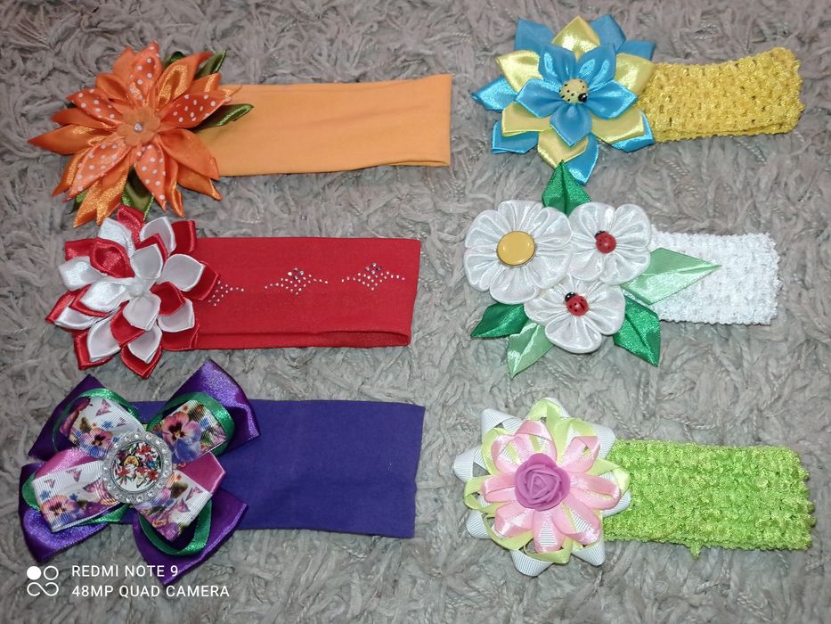 Заколки, резинки, обручі, пов'язки ручна робота