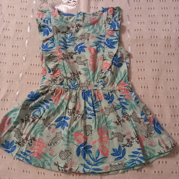 Sukienki letnie, Cool Club, H&M, Lupilu i Tex, r. 80 Zestaw