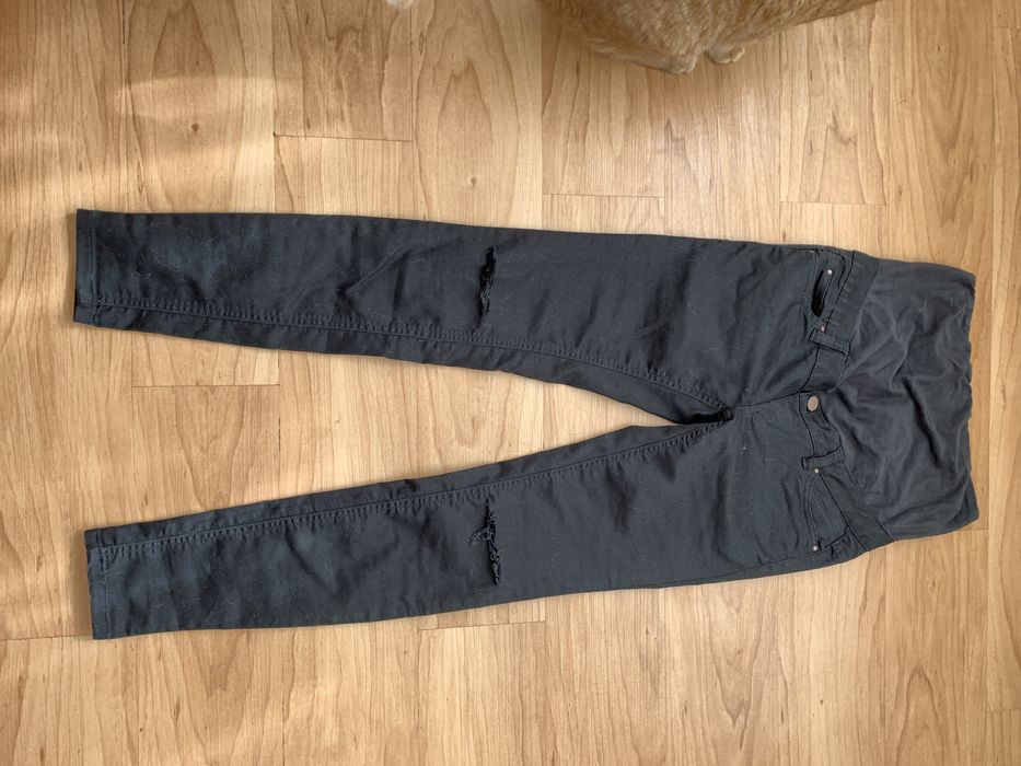 Джинсы для беременных чёрные скинни H&M mama maternity
