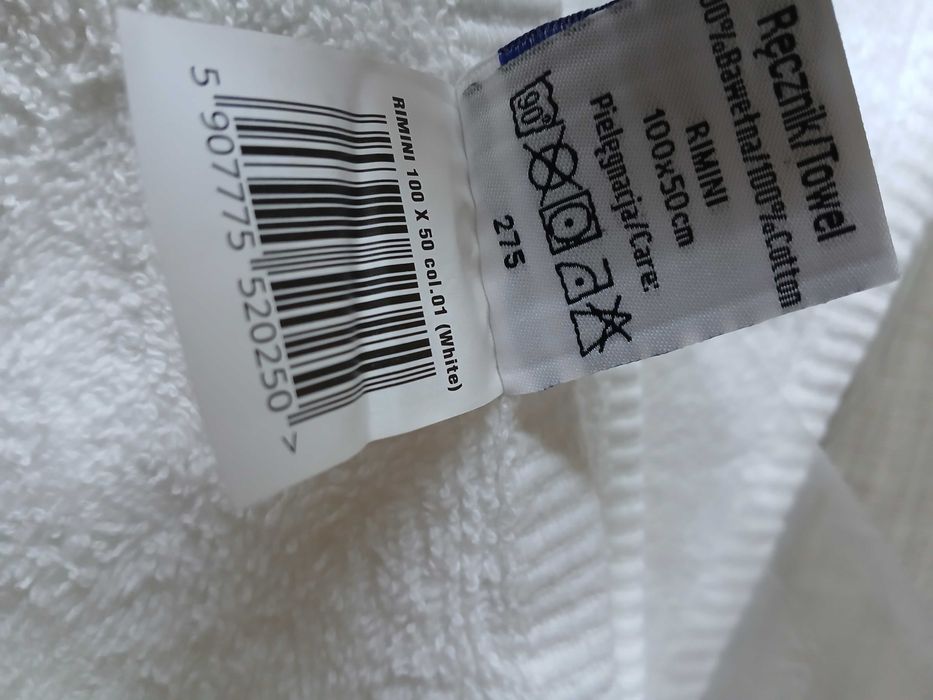 Ręczniki białe komplet