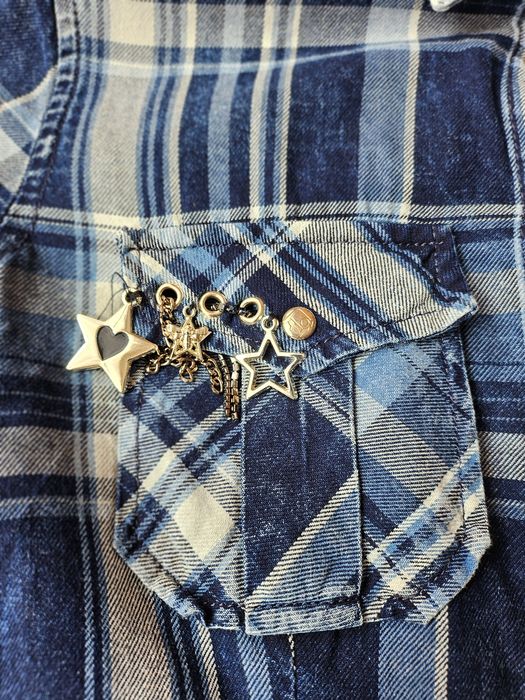 Koszula, jeans krata rozm s