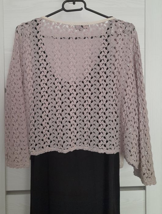 38 M romantyczna ażurowa narzutka