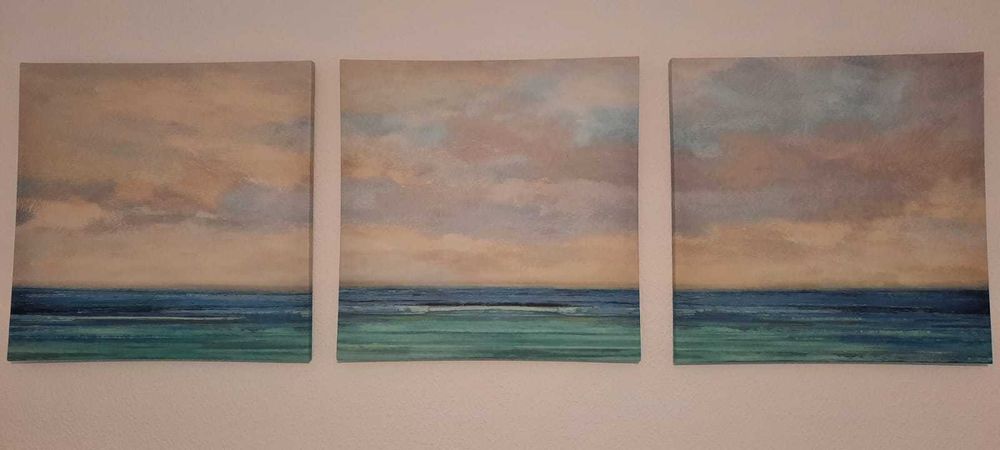 Pinturas Ikea (Tríptico) do mar