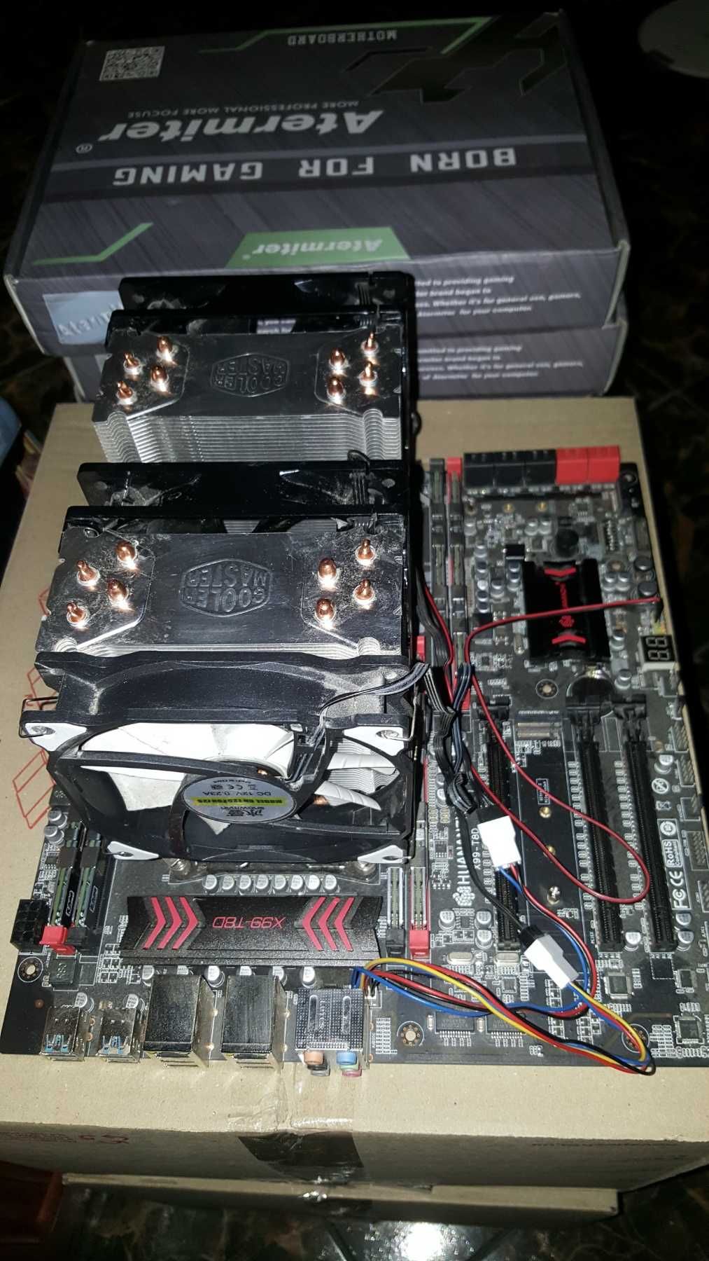 Комплект Huananzhi x99-T8D (Двухпроцессорная материнка) Майнинг: 10 000 ...