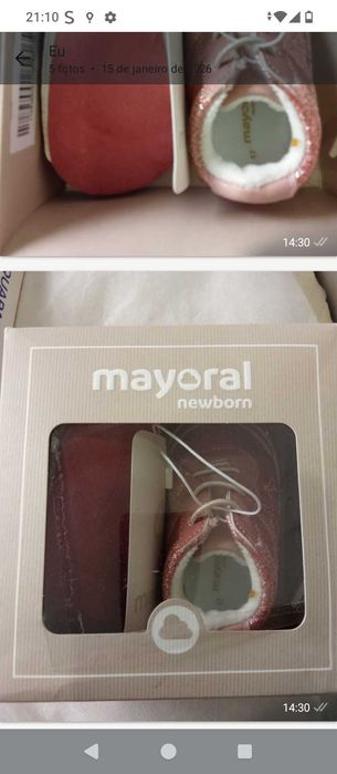 Sapatilhas para o bebê