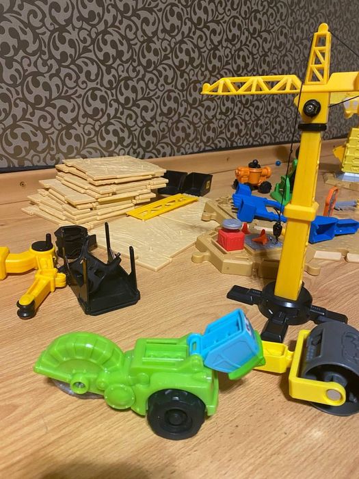 Великий будівельний майданчик для кінетичного піску Fisher-price