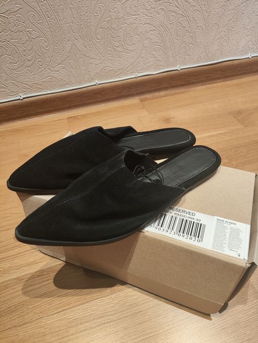 Шльопанці (сабо) жіночі reserved нові, замша
