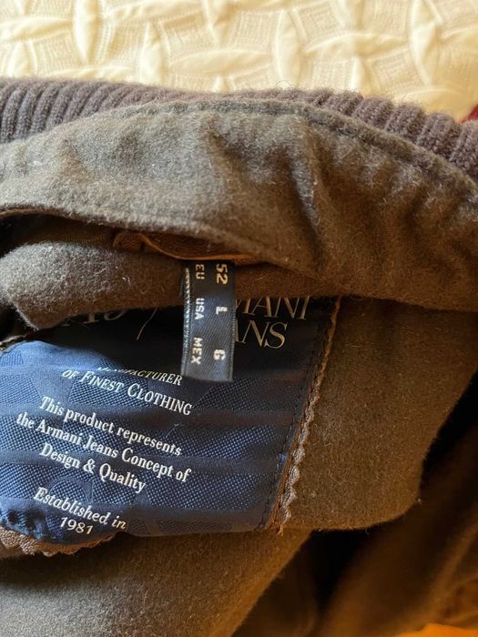 Casaco de Couro Masculino da Armani, original, made in Italy