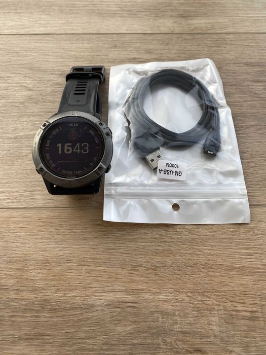 Garmin Fenix 6X Pro Solar Титановий | Не працює GPS | Відмінний стан