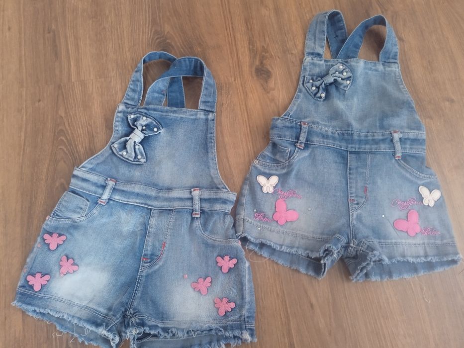 Джинсові шорти комбінезон на дівчинку 3-4 роки