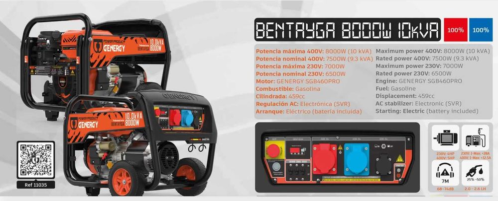 Gerador Genergy Bentayga 8000W 10kVA Trifásico 11035