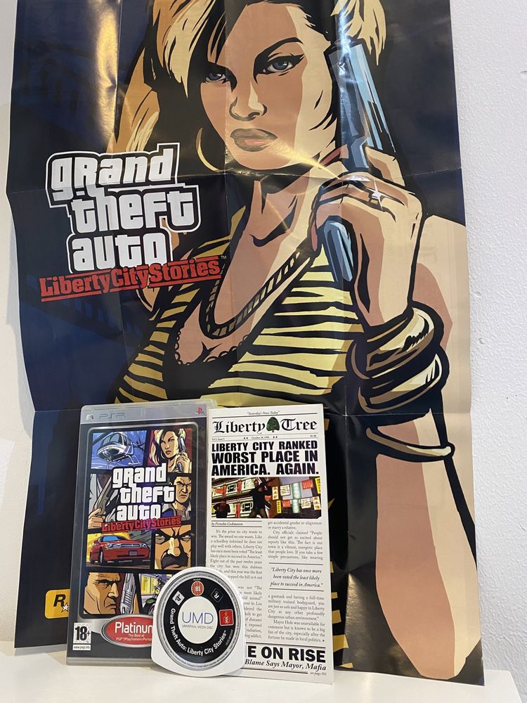 GTA Liberty City Stories PSP + Poster Almodôvar E Graça Dos