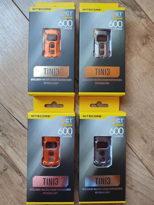 Nitecore TINI 3 600 Lumen Multi-Color Rechargeable Keychain