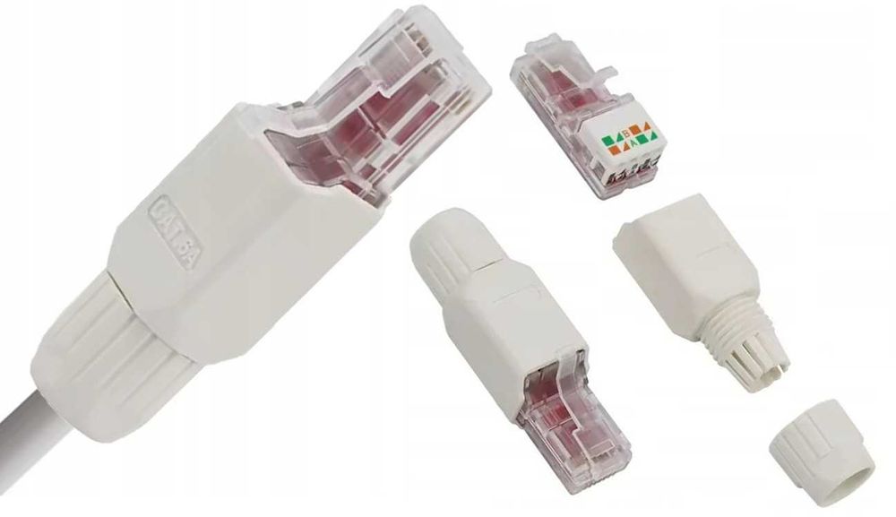 Wtyczka RJ45 Kabel UTP Kat. 6 RJ9 Beznarzędziowy Wtyk * Wejherowo