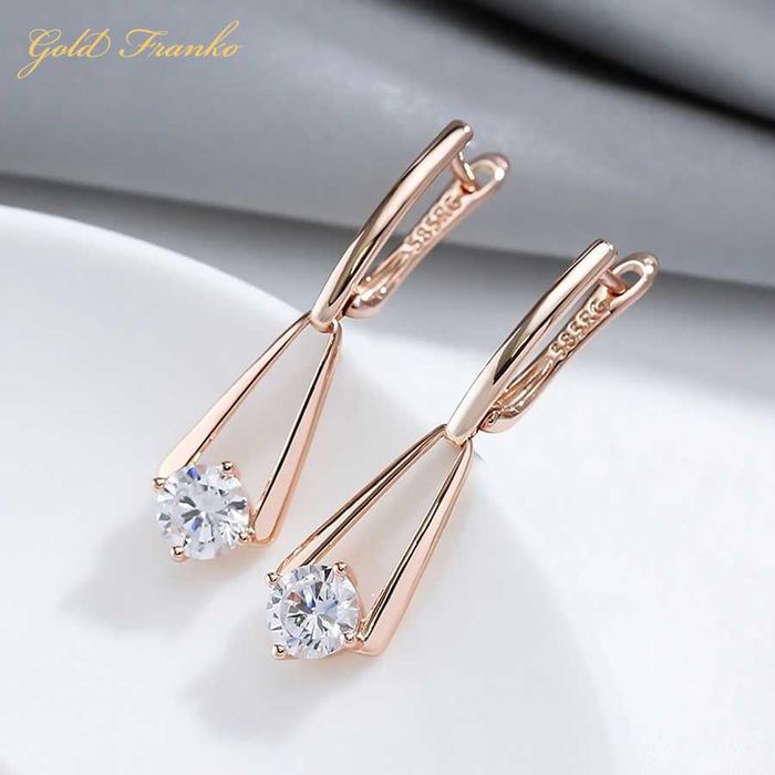 Kolczyki GF58 585RG Gold Franko