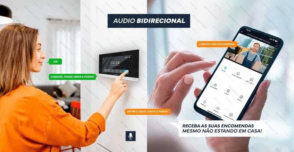 Vídeo Porteiro KIT Monitor 10” e Posto Externo 2MP PRO S400 EFISMART