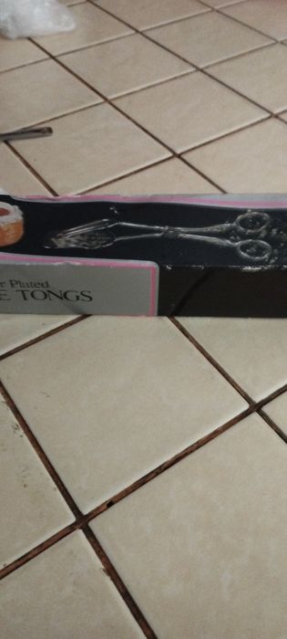 Щипцы для закусок Англия посеребренные