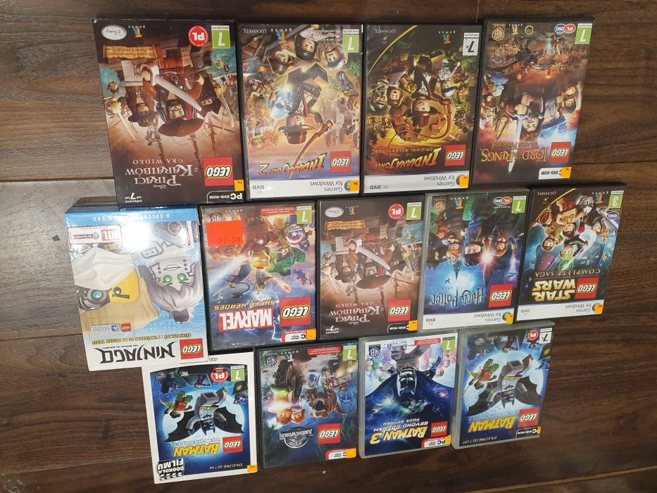 Gra gry pc lego 13 szt kolekcja batman star wars piraci indiana