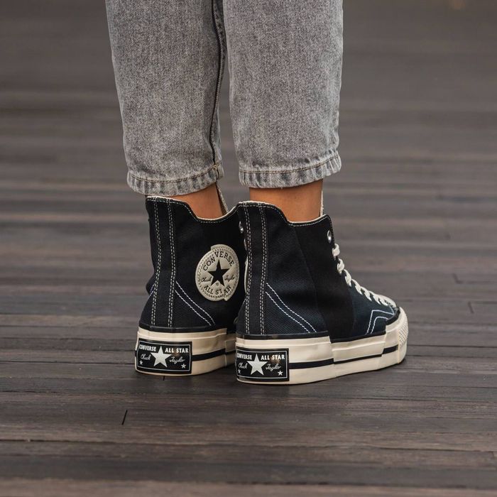 ФЛАГМАН! Converse Chuck Taylor Vintage 70 Plus hi Black\White 37 38 39 40 41 42 43 44 конверс вінтаж
