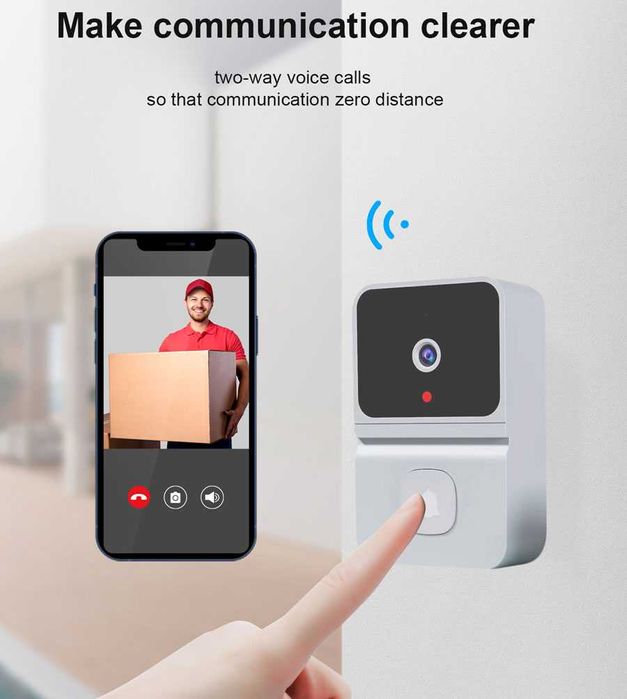 Video porteiro wi-fi Tuya com bateria APP android e ios TUYA19J89HGBD64283913176962120