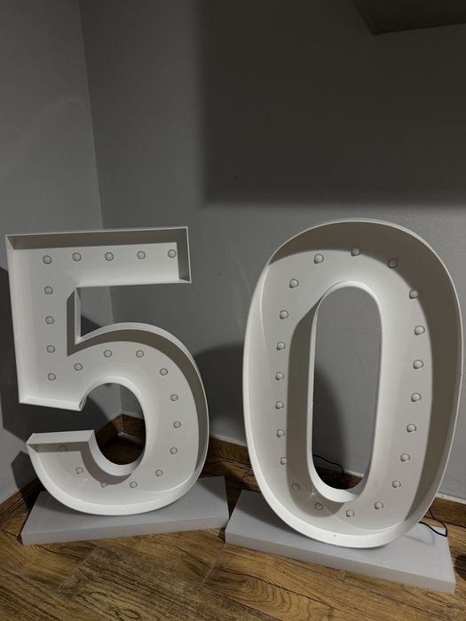 Wynajem podświetlane cyfry LED "18" i "50" - Urodziny, Impreza