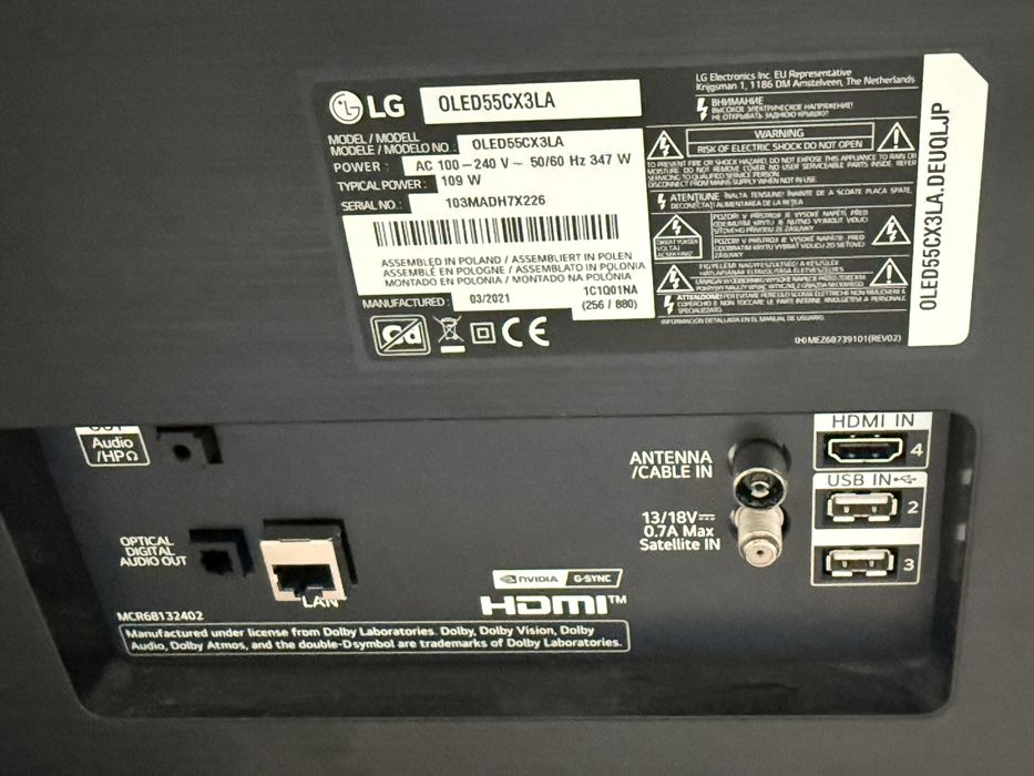 Telewizor LG OLED OLED55CX3LA super stan