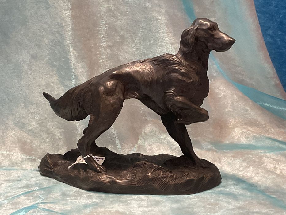 Escultura cão pointer 15 cm