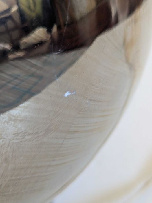 Candeeiro Anos 70 Vintage Italiano Space Age Eye Ball Ceramica Cromado