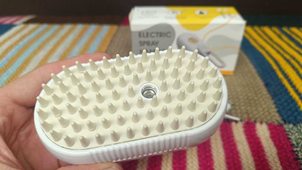 Щіточка чесалка для тварин парова щітка для котів котов гребінець