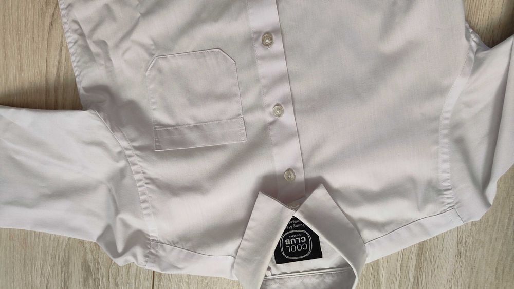 biała koszula cool club smyk 140 elegancka