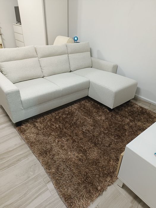 Vendo sofá c/ chaise long 3 lugares