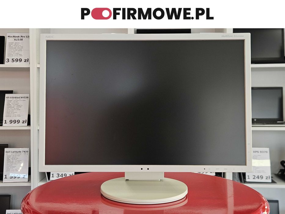 Biały Monitor 22" NEC EA223WM Pełna Regulacja Gwarancja FV 23% Klasa A
