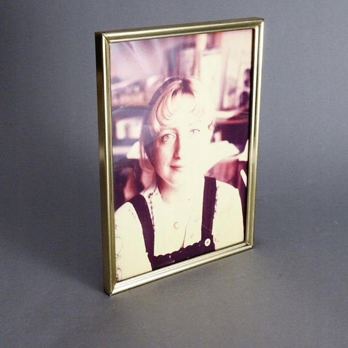 lata 70 metalwoa ramka na zdjecia