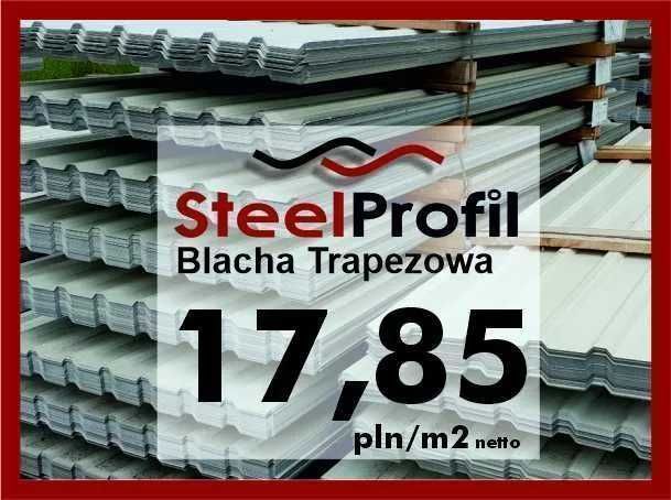 Blacha profilowana trapezowa obróbkowa T18 T7 grafit brąz czerwony MIX