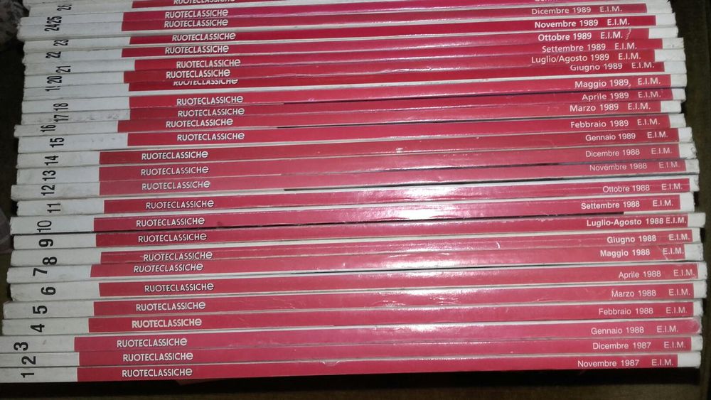 Revistas RuoteClassiche, em ótimo estado. 2€ cada.