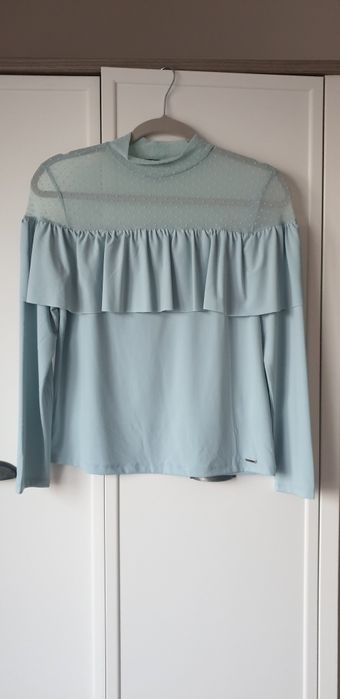 Elegancka Mietową Bluzka
