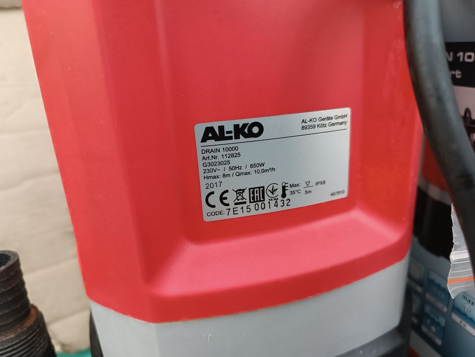 Насос занурювальний AL-KO Drain 10000 Comfort для брудної води
