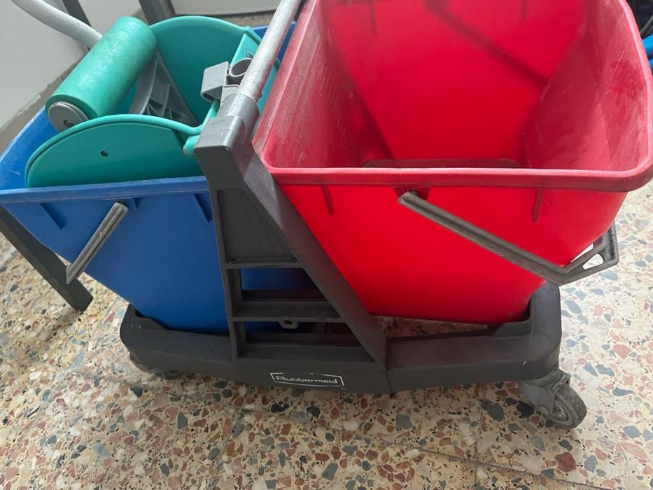 Dois Carrinhos de Limpeza Indústrial