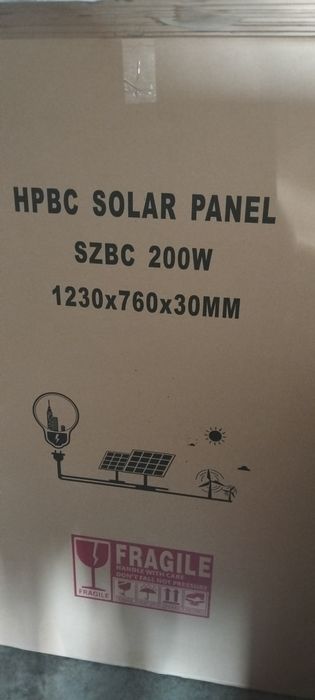 Painel Solar 200w 12v monocristalino