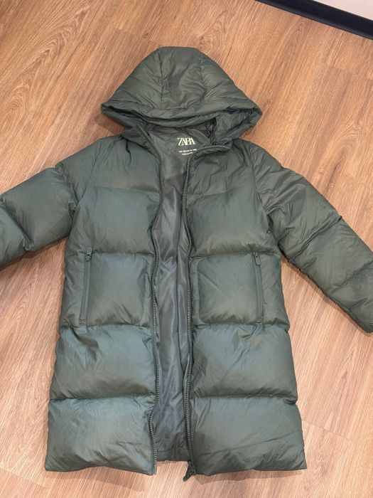 Пухових Zara темно-зелений