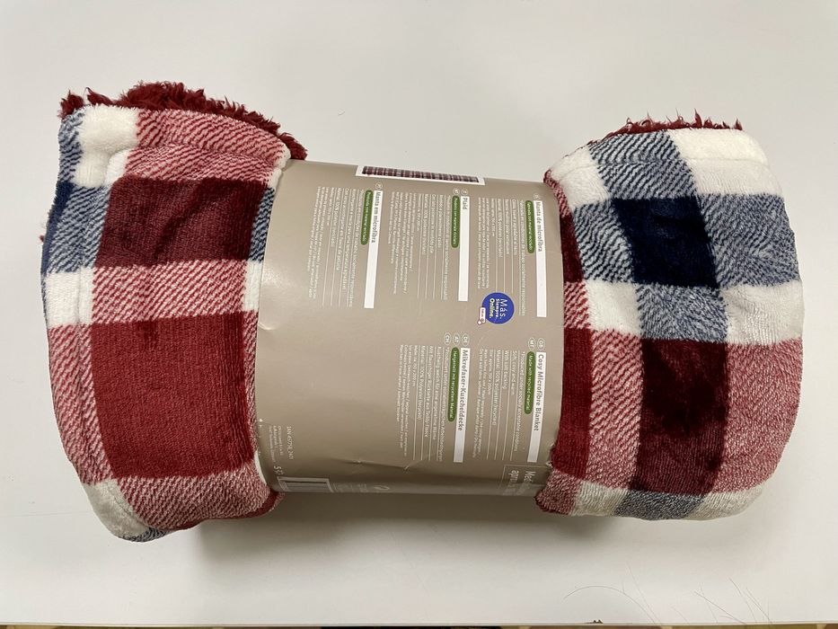 Плед флисовый зимний "барашек" двусторонний 150х200см LIVARNO