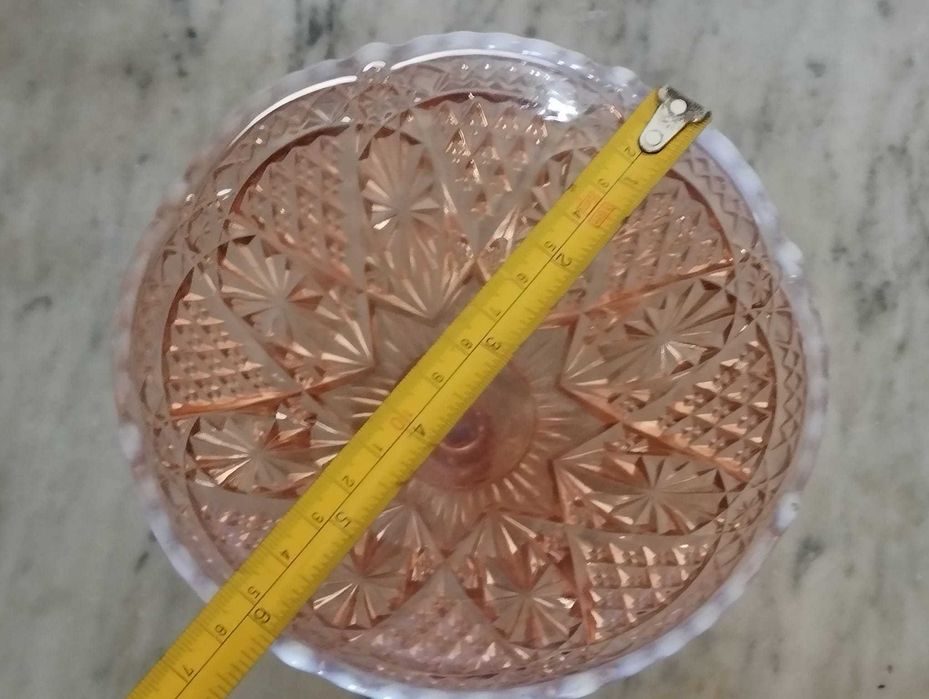 Bomboneira em Vidro Rosa Cobre