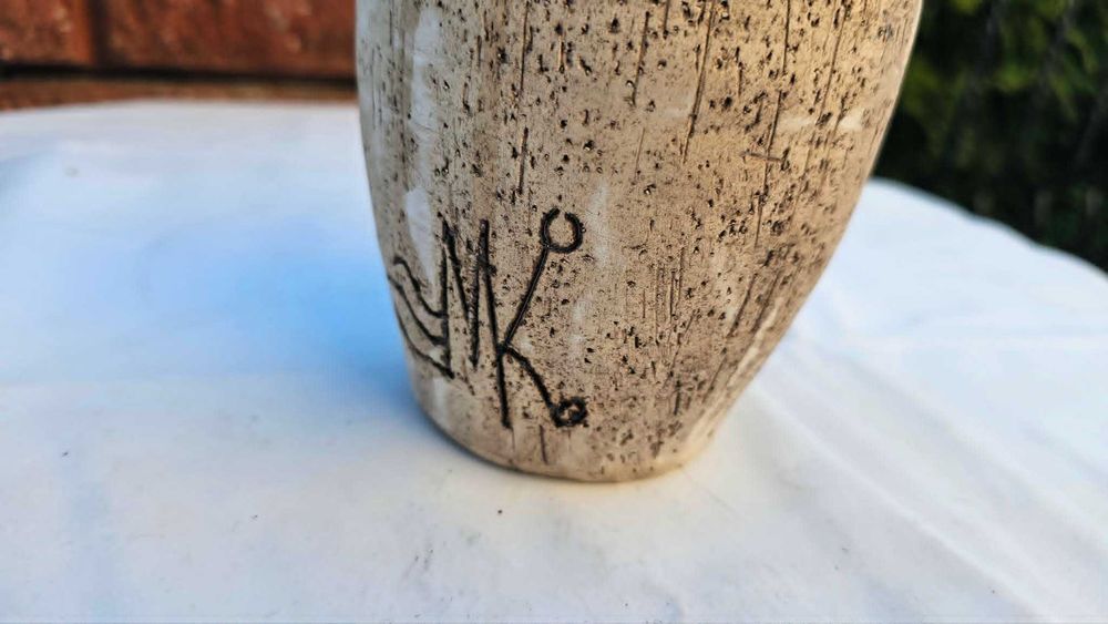 Wazon ceramiczny,sygn.M.K. lata 60,Szwecja