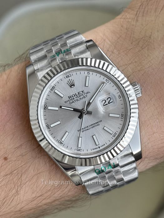 Годинник Rolex Datejust 41 Silver Ролекс