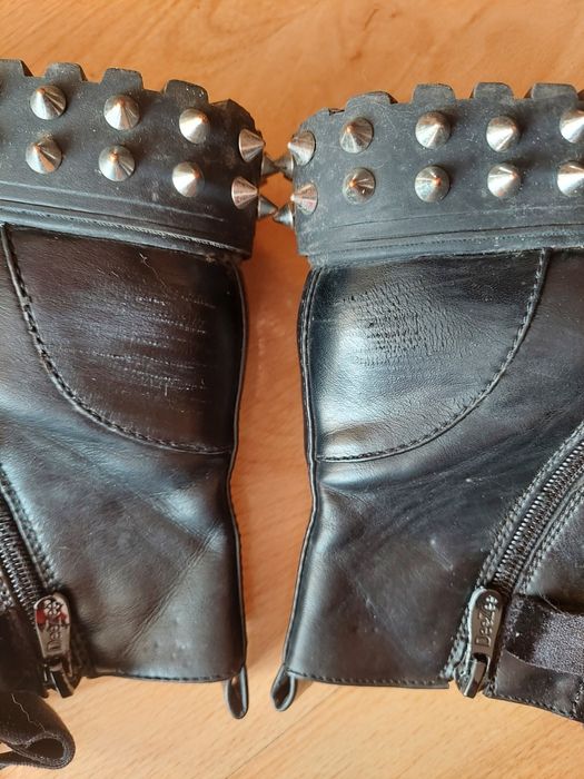DeeZee | buty | glany | kolce | welurowe wstawki | unikat