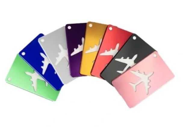 Trwała aluminowa etykieta na bagaż torbę plecak identyfikator